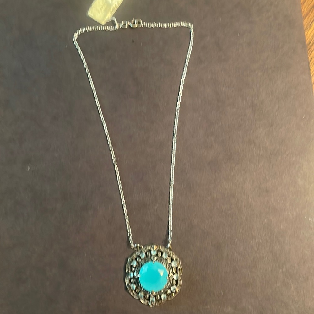 Sterling silver and marcasite necklace